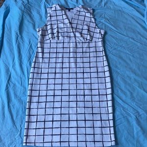 White and Black Dress